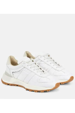 Maison Margiela Leather-trimmed sneakers
