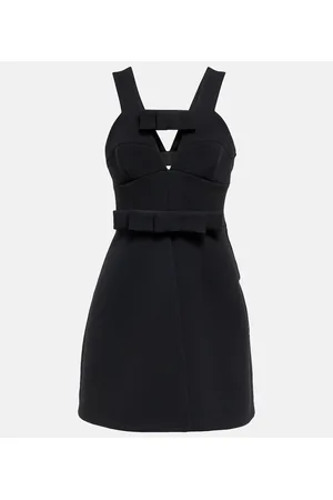Jil Sander Wool-blend crÃªpe minidress