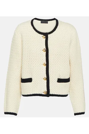 NILI LOTAN Perah cropped wool cardigan