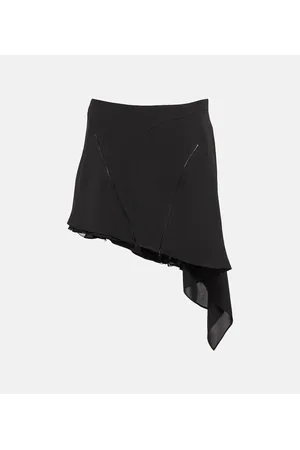 MUGLER Asymmetrical high-rise miniskirt