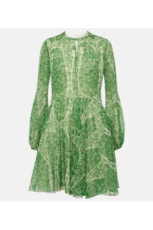 Giambattista Valli Printed silk georgette minidress