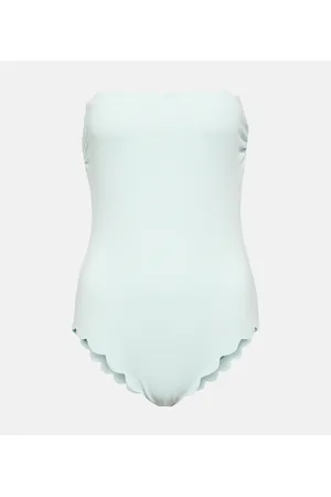 Marysia Scalloped strapless swimsuit