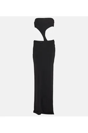 Louisa Ballou Long Carve cutout jersey maxi dress