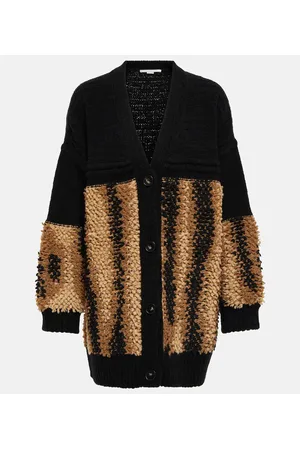 Stella McCartney Jacquard wool-blend cardigan