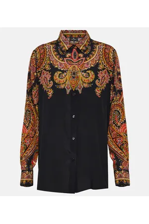 Etro Floral silk blouse