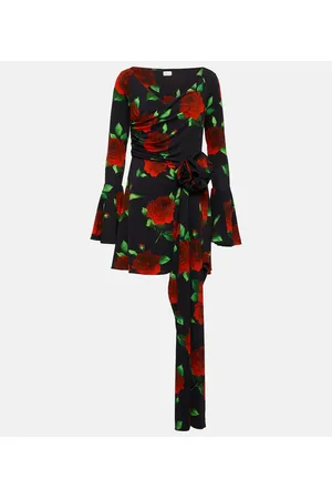 MAGDA BUTRYM Floral ruched minidress