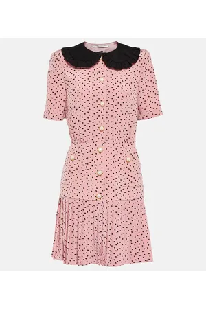Alessandra Rich Printed silk minidress