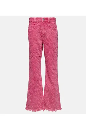 Isabel Marant High-rise straight eyelet jeans