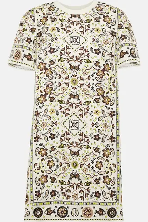 Tory Burch Printed silk and cotton minidress