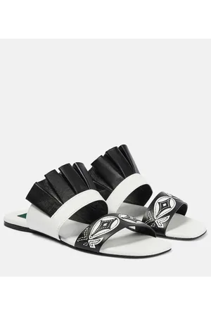 Puccini Embroidered leather sandals