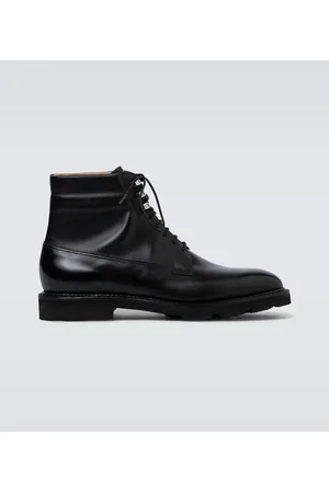 JOHN LOBB Alder leather lace-up boots