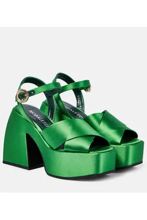 NODALETO Bulla Joni satin platform sandals