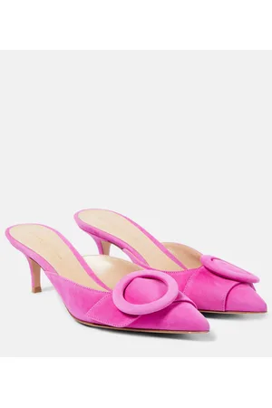 Gianvito Rossi Portofino suede mules