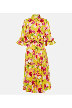 Carolina Herrera Floral cotton shirt dress