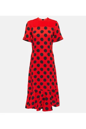 Marni Polka dot cady midi dress