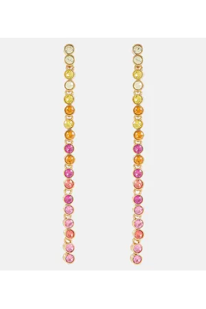 Oscar de la Renta Champagne Strand drop earrings