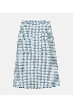 Etro Houndstooth high-rise miniskirt