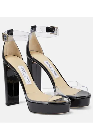 Jimmy Choo Albi 120 PVC and leather platform sandals