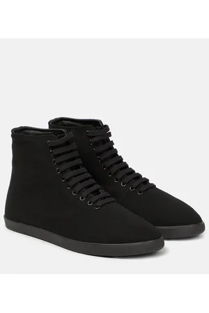 The Row Canvas high-top sneakers