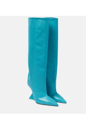 The Attico Cheope leather knee-high boots