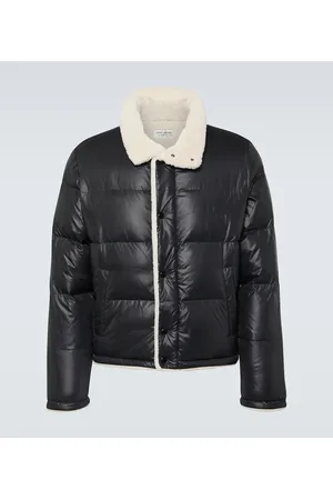 Saint Laurent Faux shearling-lined down jacket