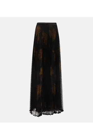 Etro Layered maxi skirt