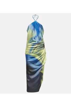 Simkhai Hansel printed halterneck midi dress
