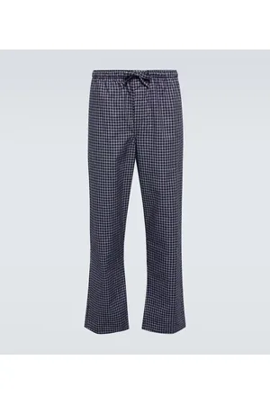 DEREK ROSE Checked cotton pajama pants
