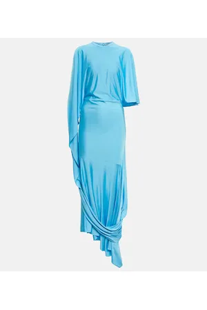 Stella McCartney Draped asymmetric maxi dress
