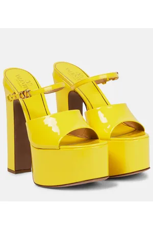 VALENTINO GARAVANI Tan-Go 155 leather platform sandals