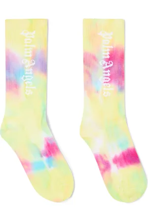 Palm Angels Tie-dye logo cotton-blend socks