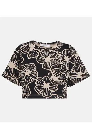 Max Mara Apotema floral crop top