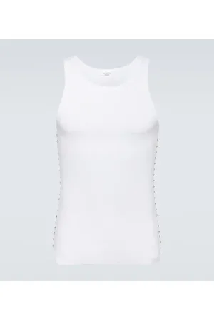 VALENTINO Cotton-blend tank top