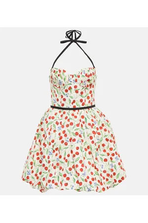Carolina Herrera Printed cotton-blend minidress