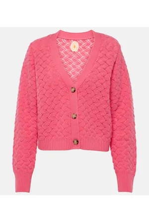Jardin des Orangers Wool and cashmere cropped cardigan