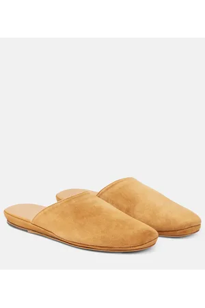 The Row Franco suede slippers