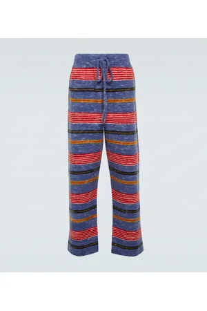 THE ELDER STATESMAN Jasper striped cashmere-blend pants
