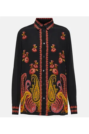 Etro Paisley silk blouse
