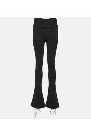 OFF-WHITE Laced cutout flared pants