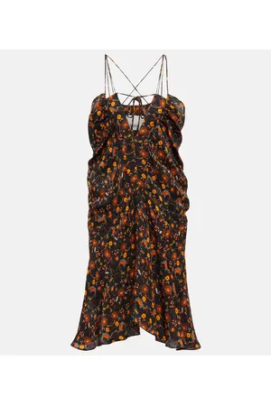 Isabel Marant Presly floral silk-blend minidress