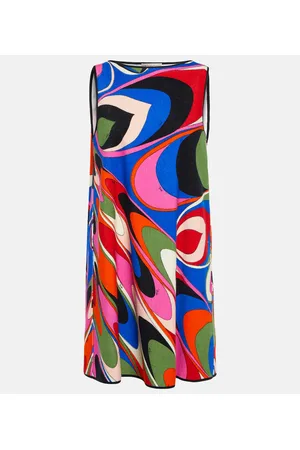 Puccini Onde cotton-blend minidress
