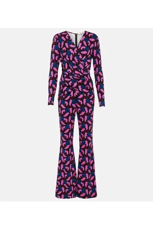 Diane von Furstenberg Ursula printed jersey jumpsuit