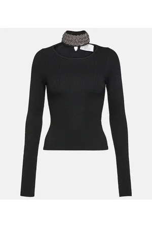 GIUSEPPE DI MORABITO Embellished wool-blend sweater