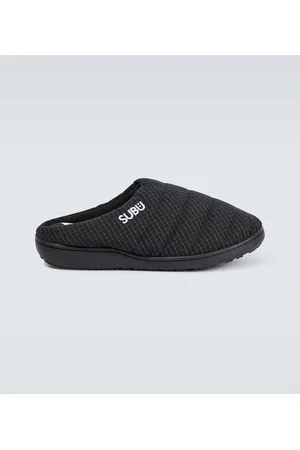 and wander X Subu striped padded slippers
