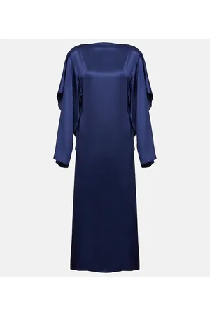 Maison Margiela Draped satin midi dress