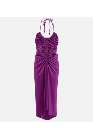 VERONICA BEARD Saskia ruched midi dress