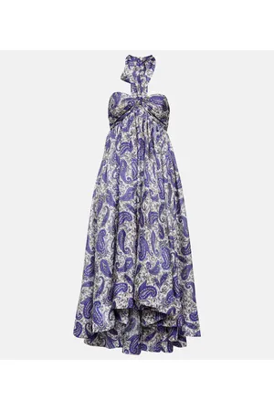 ZIMMERMANN Devi silk halterneck midi dress