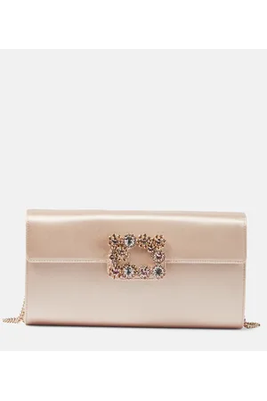 Roger Vivier Embellished satin shoulder bag