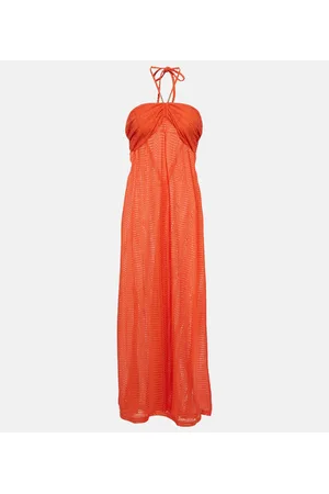 Melissa Odabash Mila halterneck knitted maxi dress