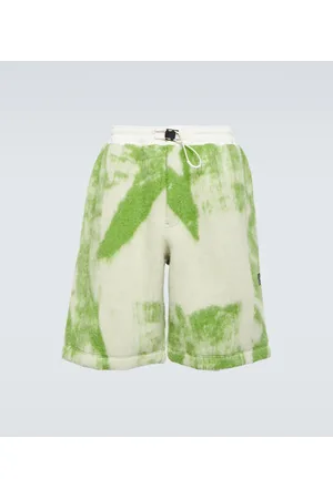 Y-3 Printed wool-blend shorts